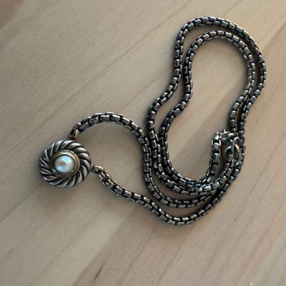 Retired David Yurman Pearl Cookie Necklace